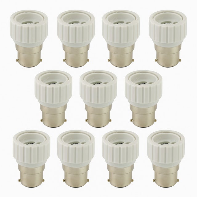 Lot de 12 Adaptateurs B22 vers GU10