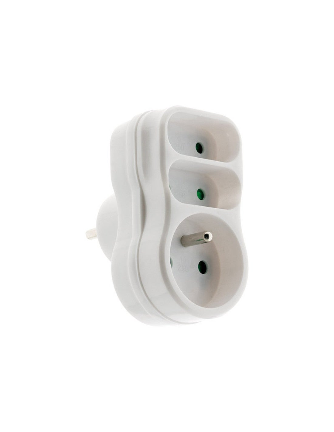 Multiprise 2 Prises Pour Façade – Biplite Zenitech Blanc 2x16A (Neuf, Emballage Pro)