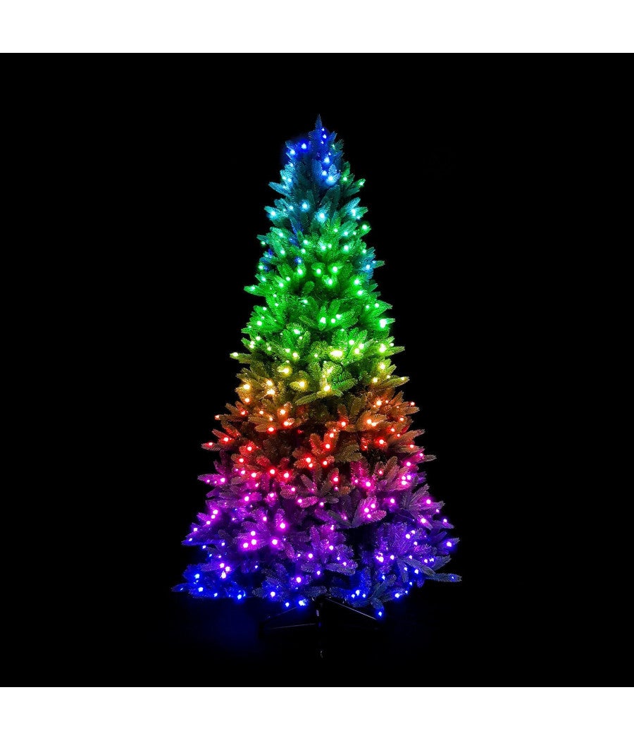 Trade Shop - Catena Luminosa Per Albero Controllo Remoto Tramite App Wifi Smart 180 Led Rgb - - 6