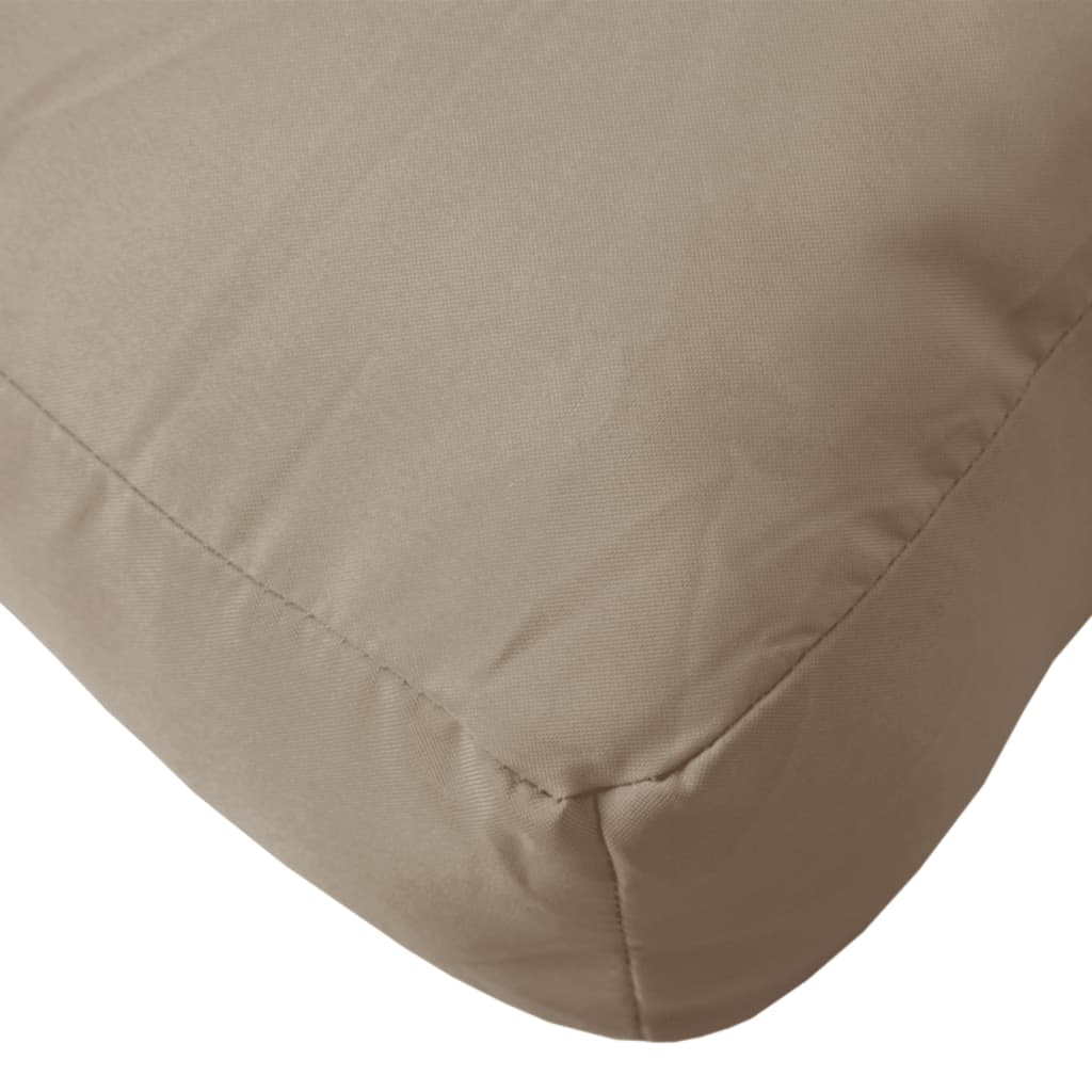 Coussins de palette lot de 3 taupe tissu oxford - 8