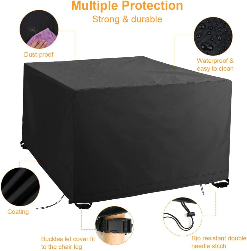 Housse Imperméable Pour Citerne D'eau De Pluie – Tissu Oxford 420D, 80x80x120 Cm – Protection UV, Vent, Poussière