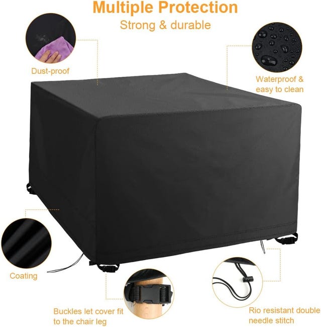 Housse Imperméable Pour Citerne D'eau De Pluie – Tissu Oxford 420D, 80x80x120 Cm – Protection UV, Vent, Poussière Housse Imperméable Pour Citerne D'eau De Pluie – Tissu Oxford 420D, 80x80x120 Cm – Protection UV, Vent, Poussière