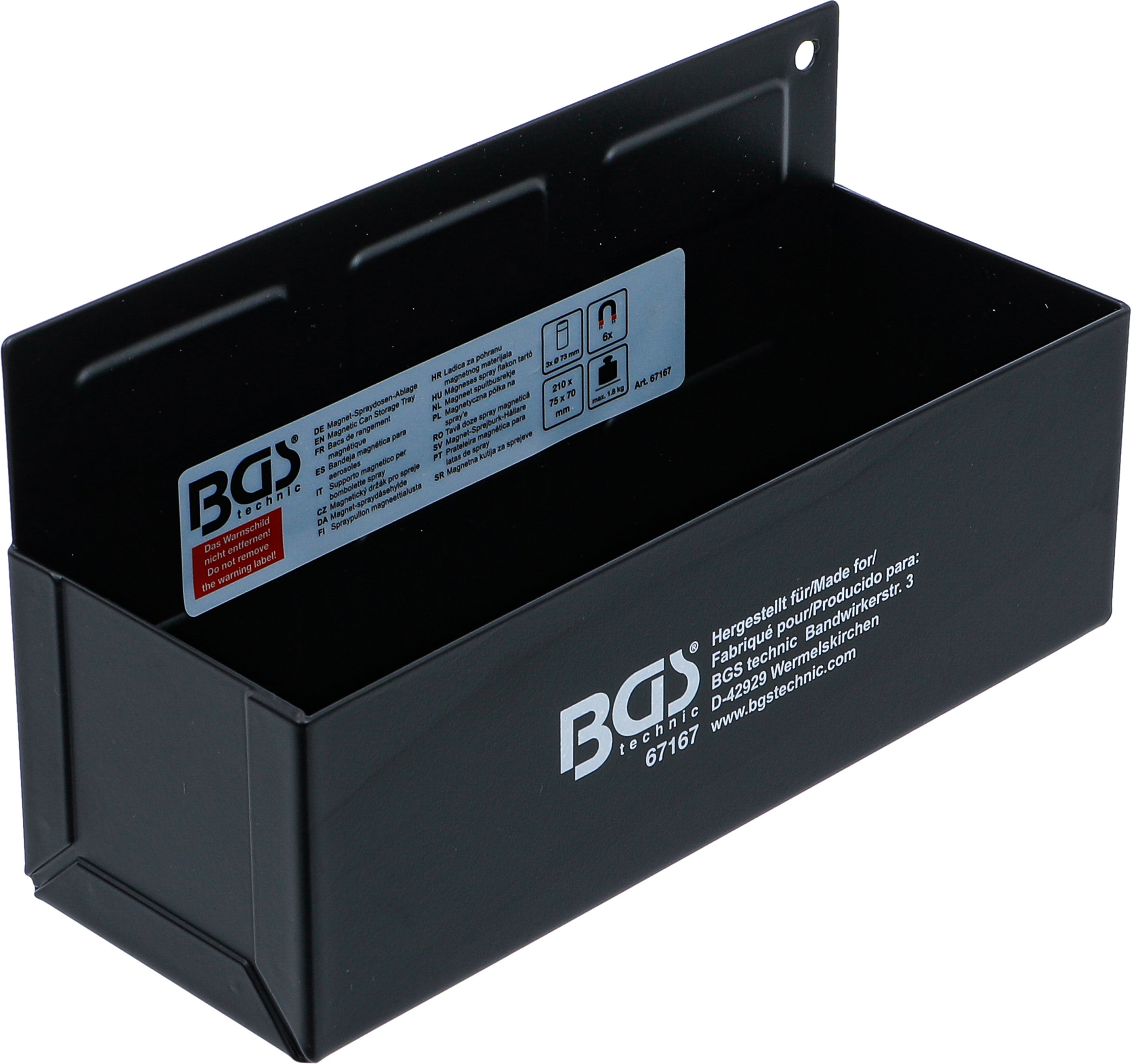 BGS Magnetyczny uchwyt na puszki z aerozolem 210 mm - 67167