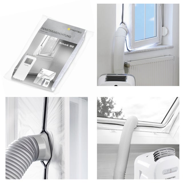Trotec Kit de calfeutrage de fenêtre Airlock 100 pour climatiseur mobile