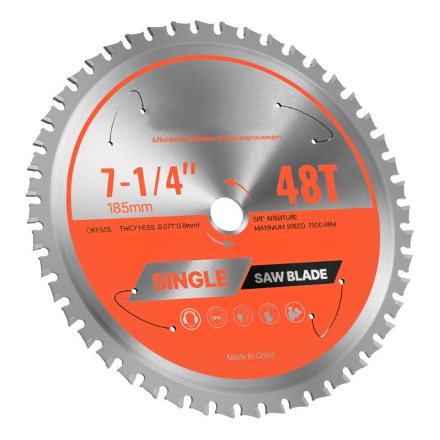 Hoja de sierra circular SucceBuy Ø 185 mm para cortes precisos, equipada con 48 dientes de aleación robustos, eje de 15.875 mm, acabado de calidad