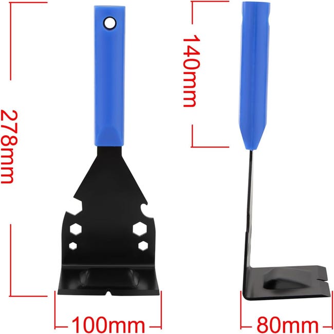 Extracteur de garnitures, outil multifonction robuste pour enlever les planchers en bois, les plinthes, les boîtiers de porte, le carrelage, les clous - 3