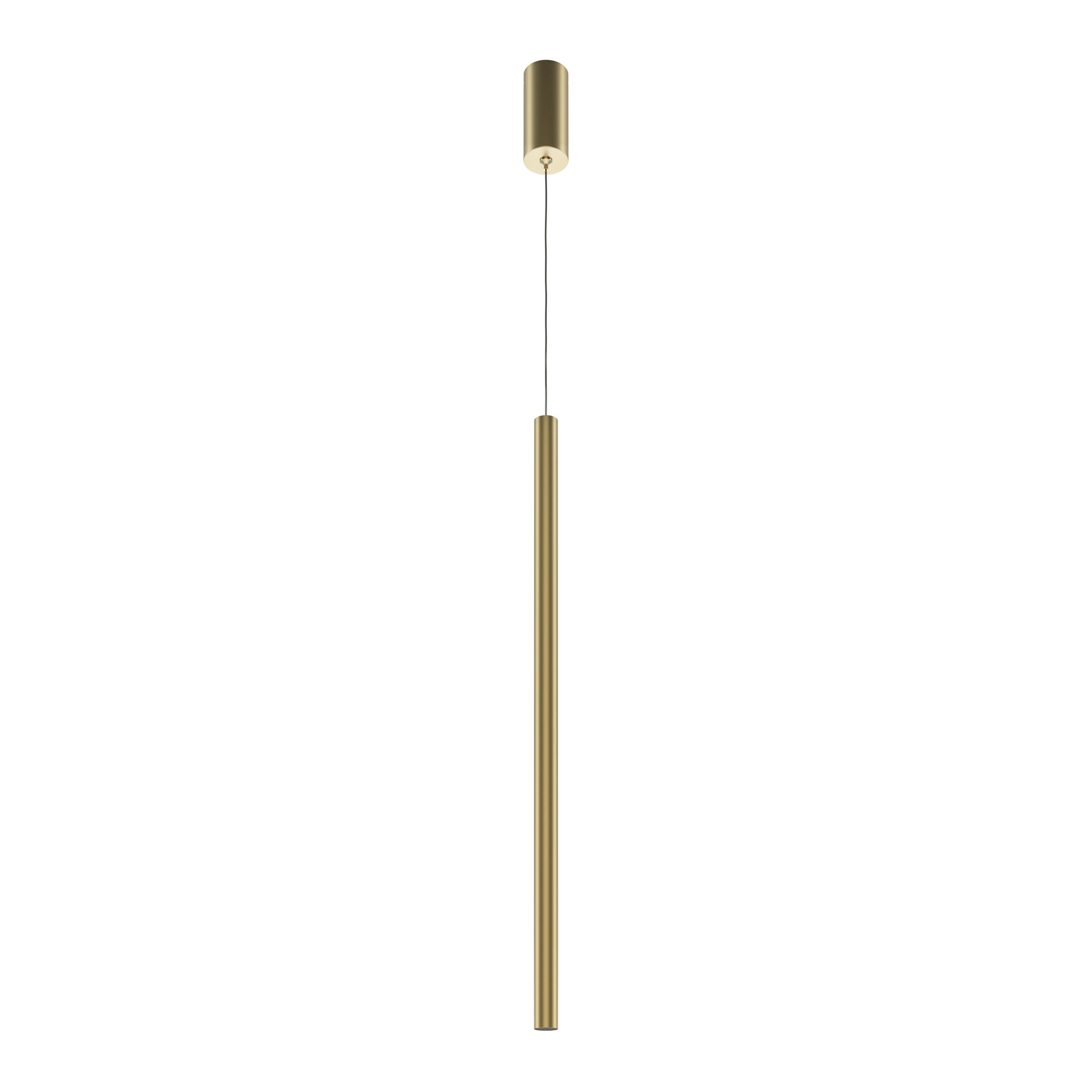 Lampa wisząca Pro Extra złota LED 6W 4000K 500lm tuba wym: 380 x 3 x 3 cm aluminium Maytoni