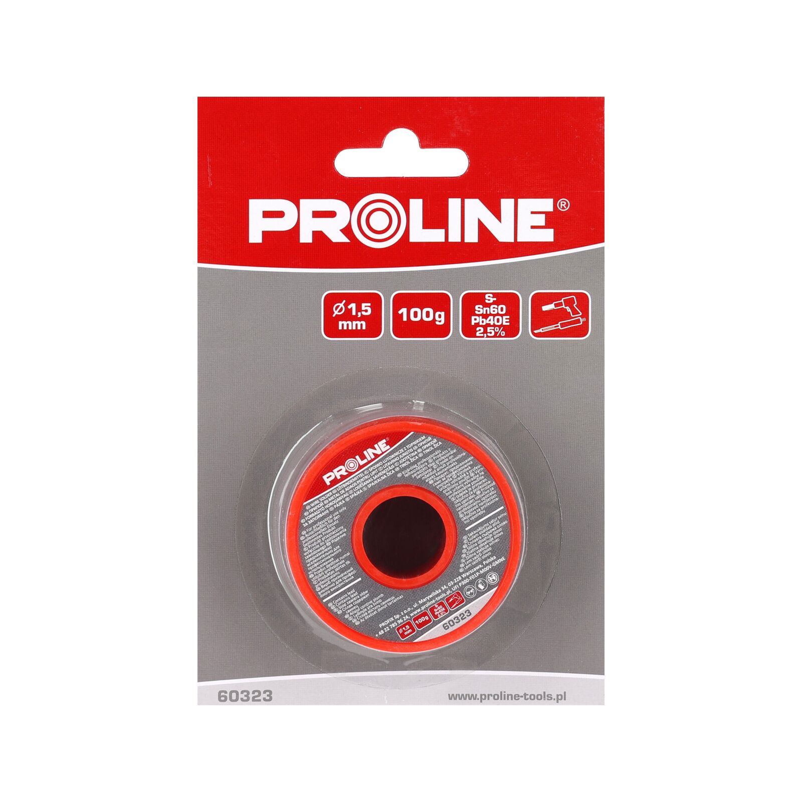 Fil de soudure étain-plomb Proline – Ø 1.5 mm – alliage 60/40 – flux 2 ...