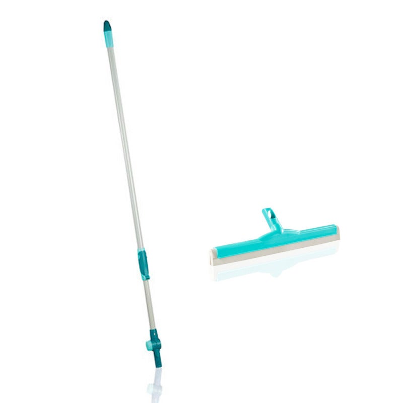 Kit Scope Pulizia Kit 3 Scope: Scopa Silicone + Normale + Spazzola Pavimenti - Per Interni Ed Esterni | Pulizia Completa Kit Scope Pulizie