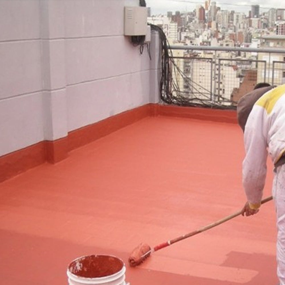 Peinture Caoutchouc ECO avec Fibres (20kg - Nuancier RAL) - Imperméabilisation des toitures, façades et terrasses. Haute résistance et élasticité - 3