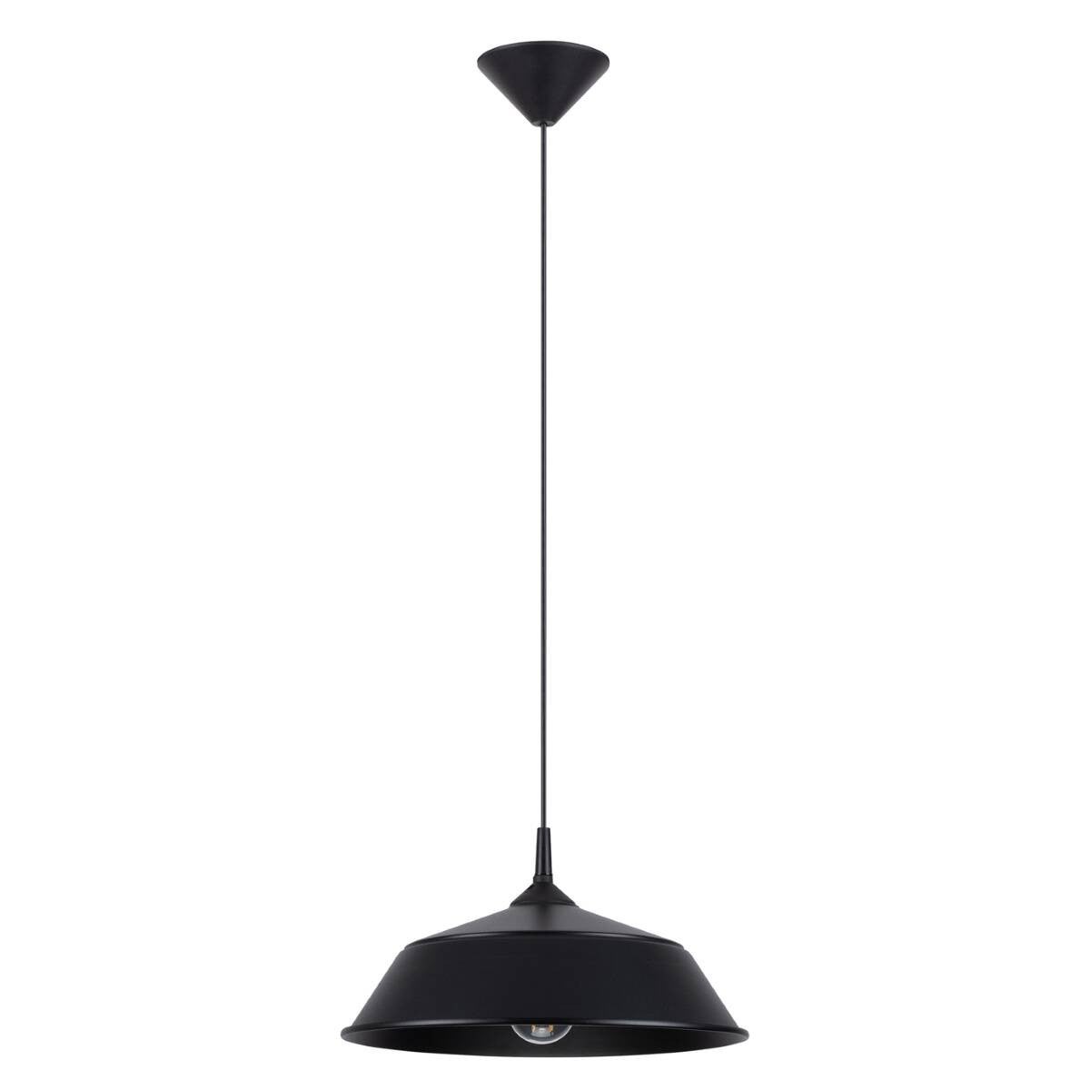 Lampa wisząca Frika czarna 1xE27x15W wym: 74 x 34 x 34 cm metal Sollux Lighting