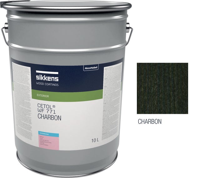 Saturador para madera exterior SIKKENS CETOL WF 771 – Protección y acabado – Mate – 10 L – Color Carbón