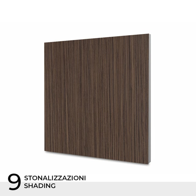Pannello per Controsoffitto 60x60 cm Decorato Sky-Tile Eucalipto Scuro - in Fibra di Roccia - Euroclasse C-s1, d0 - Prezzo a pannello
