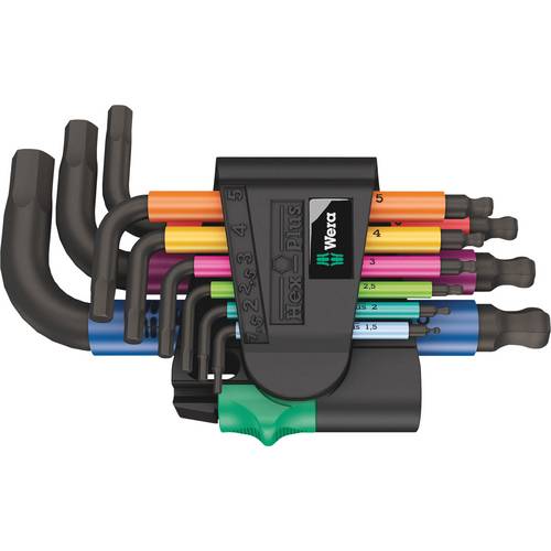 Wera 950/9 Hex-Plus - zestaw kluczy imbusowych - 9 sztuk - w uchwycie (05133164001)
