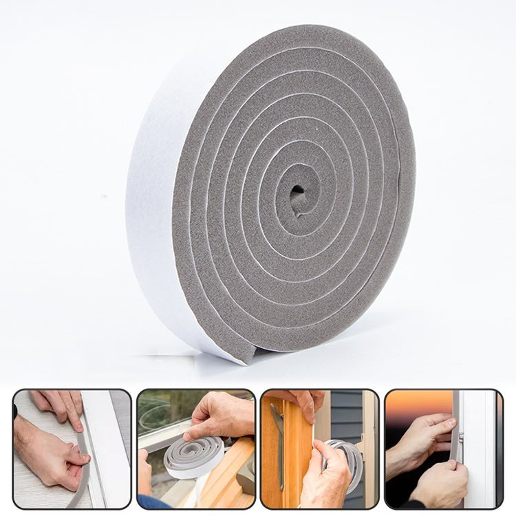 10 mm x 30 mm x 200 cm Samoprzylepna piankowa taśma uszczelniająca do drzwi okiennych Dźwiękoszczelna uszczelka przeciwpyłowa