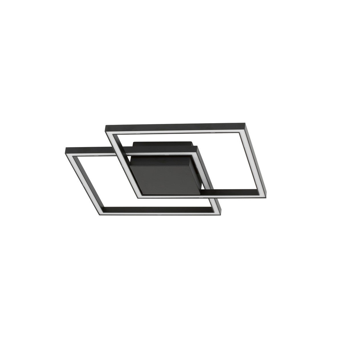 Merano Atlanta Foco LED Integrado Semi Empotrado LED Aluminio Negro ...