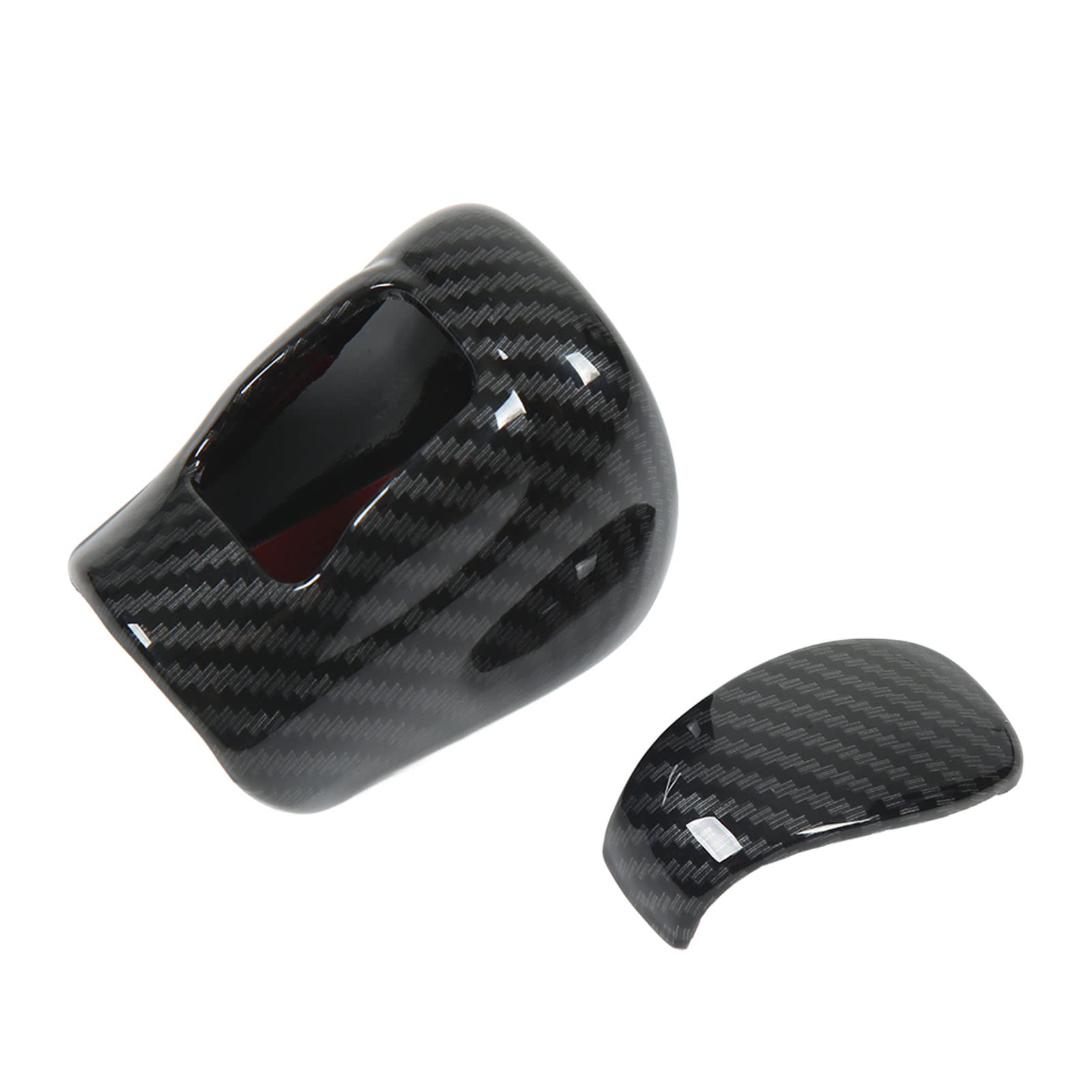 Housse de pommeau de levier de vitesse en fibre de carbone compatible