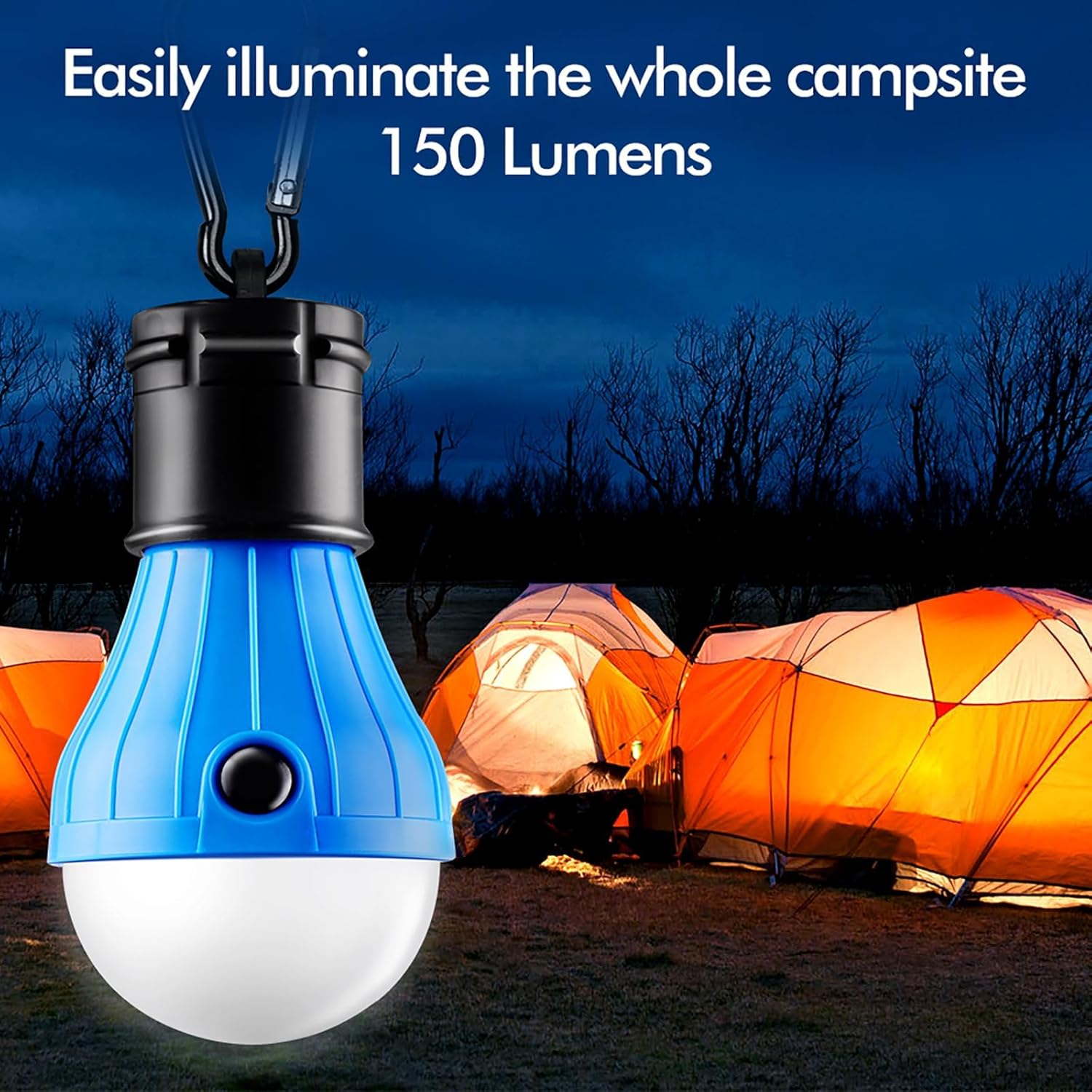 Lampada Campeggio Per Esterno Lanterna Da Campeggio Portatile, Luce Da Tenda Ricaricabile Tramite USB Lanterna Con Base Magnetica