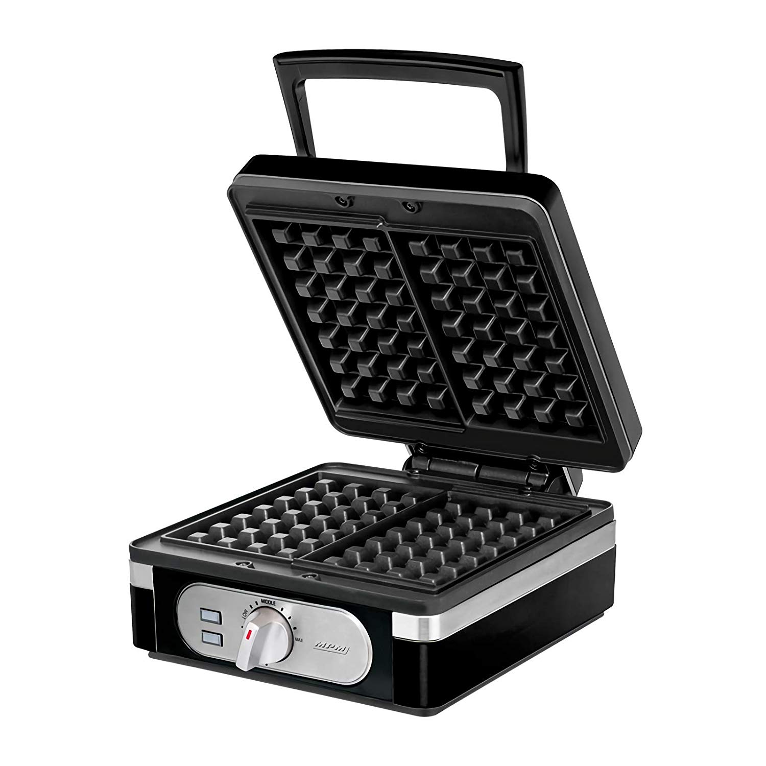 Gaufrier Aigostar 1600W | Pour 2 Gaufres Belges | Plaques Antiadhésives Sans BPA
