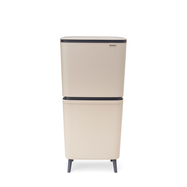 Brabantia Poubelle pour le recyclage SortUp Hi, 10+10+25 litres - Soft Beige