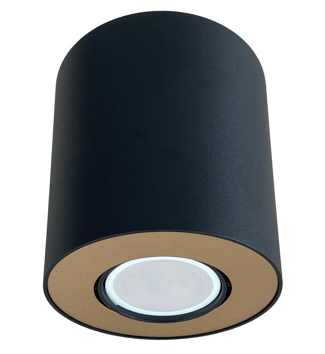 Reflektor sufitowy spot natynkowy Set okrągły czarno-złoty 1xGU10x10W wym: 10 x 10 cm metal Nowodvorski Lighting