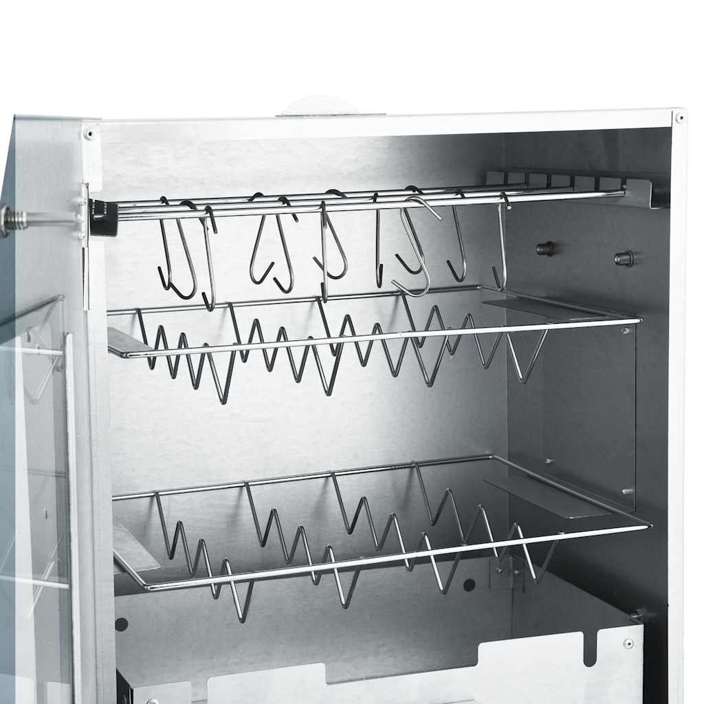 Fumoir de four à BBQ avec 1 kg de copeaux de bois 44,5x29x83 cm - 7