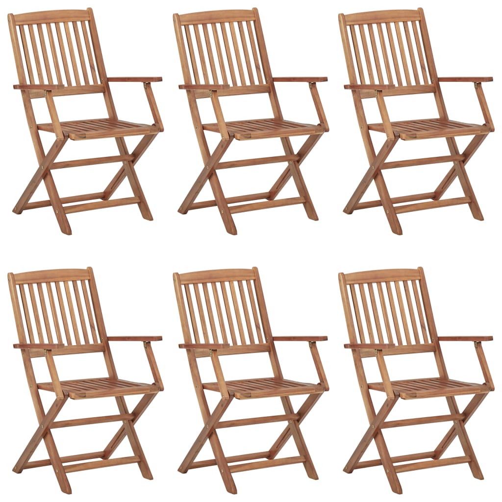 Chaise de jardin pliable sans coussin Maison Exclusive en bois Vert - 2
