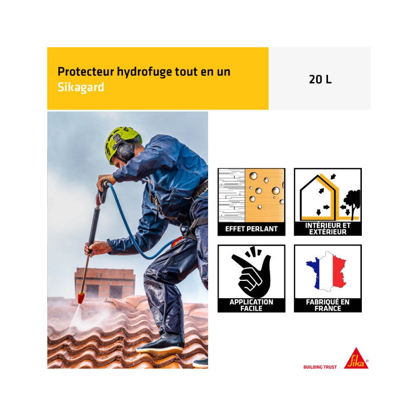 Protection hydrofuge SIKA - Sikagard-240 Protecteur Tout en 1 - 20L - 4