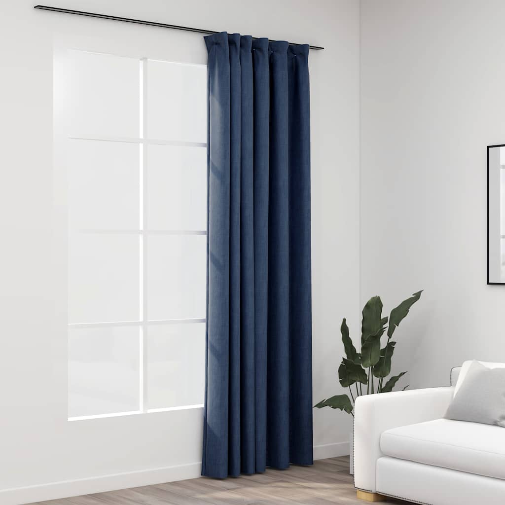 Cortinas Opacas 2 Pcs Gris Oscuro 140 X 225 Cm Terciopelo VidaXL