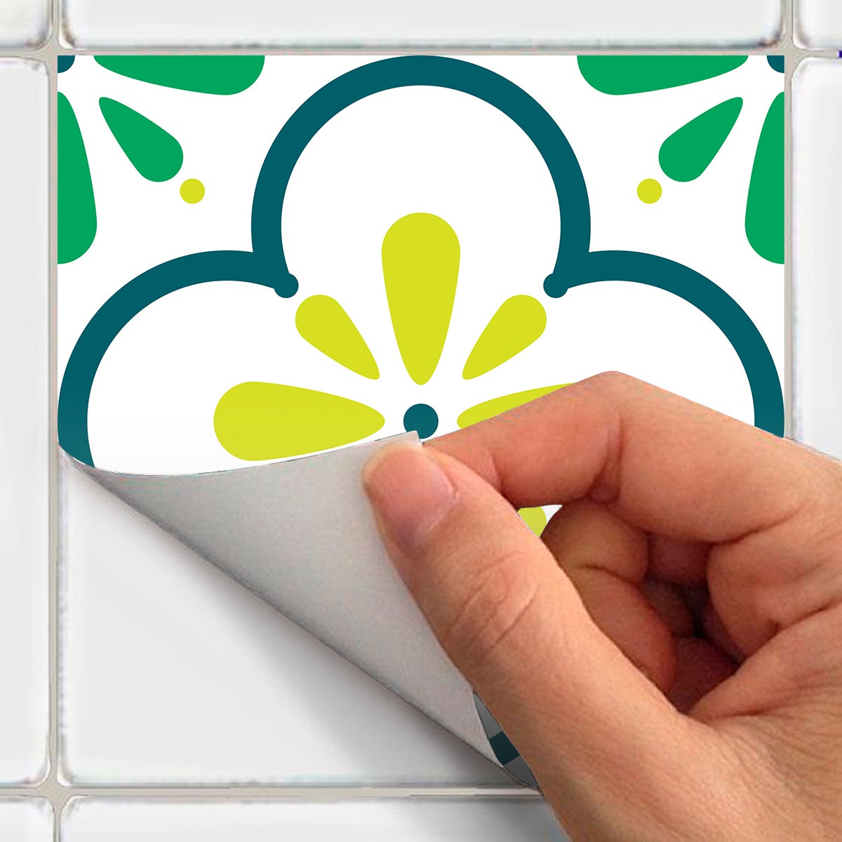 9 adesivi piastrelle di cemento azulejos risolo - Sticker adesivo - adesivi murali - 9stickers15x15cm - 4