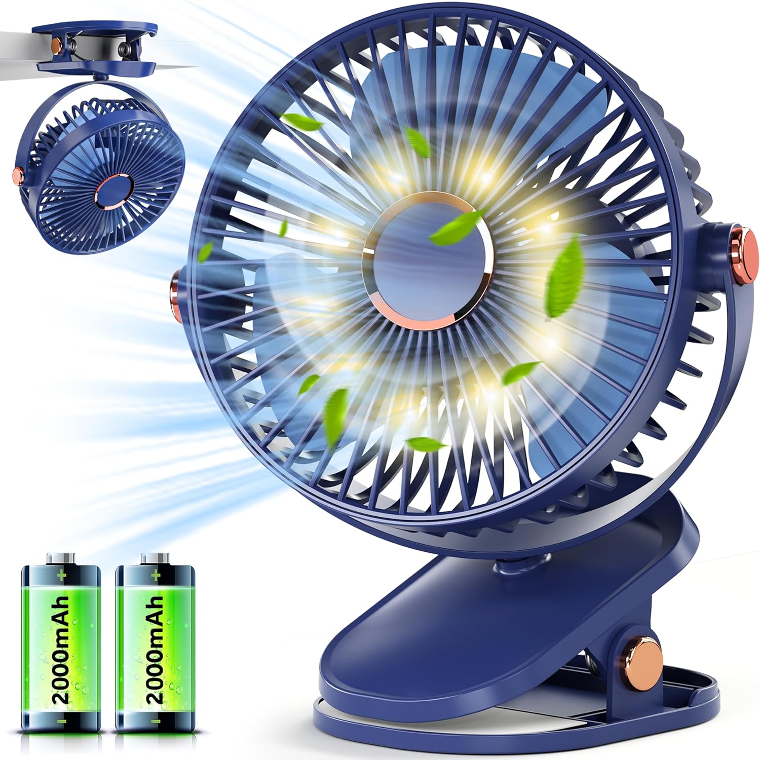 Petit Ventilateur De Table Avec LED 4000mAh Rechargeable Ventilateur petit-ventilateur-de-table-avec-led-4000mah-rechargeable-ventilateur