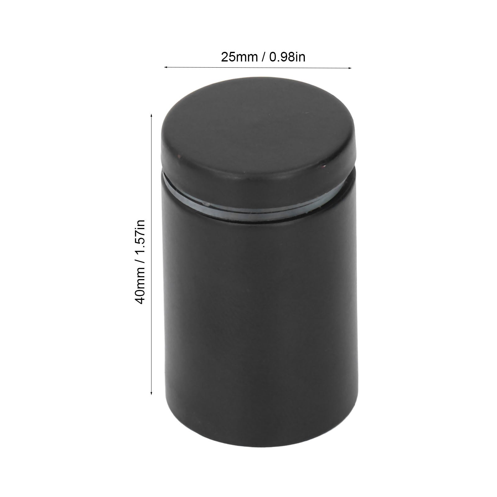 Lot De 8 Vis à Embout Pour Enseigne Murale - Acier Inoxydable Noir - 1 X 2 Pouces - Neuf Zaplyte