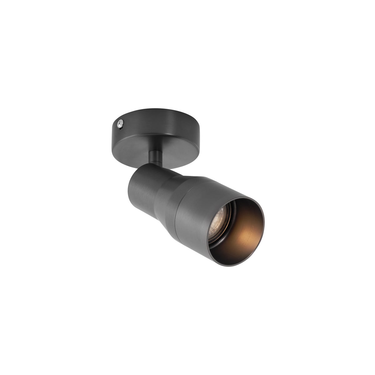 Nowoczesny sufitowy reflektor Stanley, kolor ciemnoszary, oprawa GU10, Ø50 mm