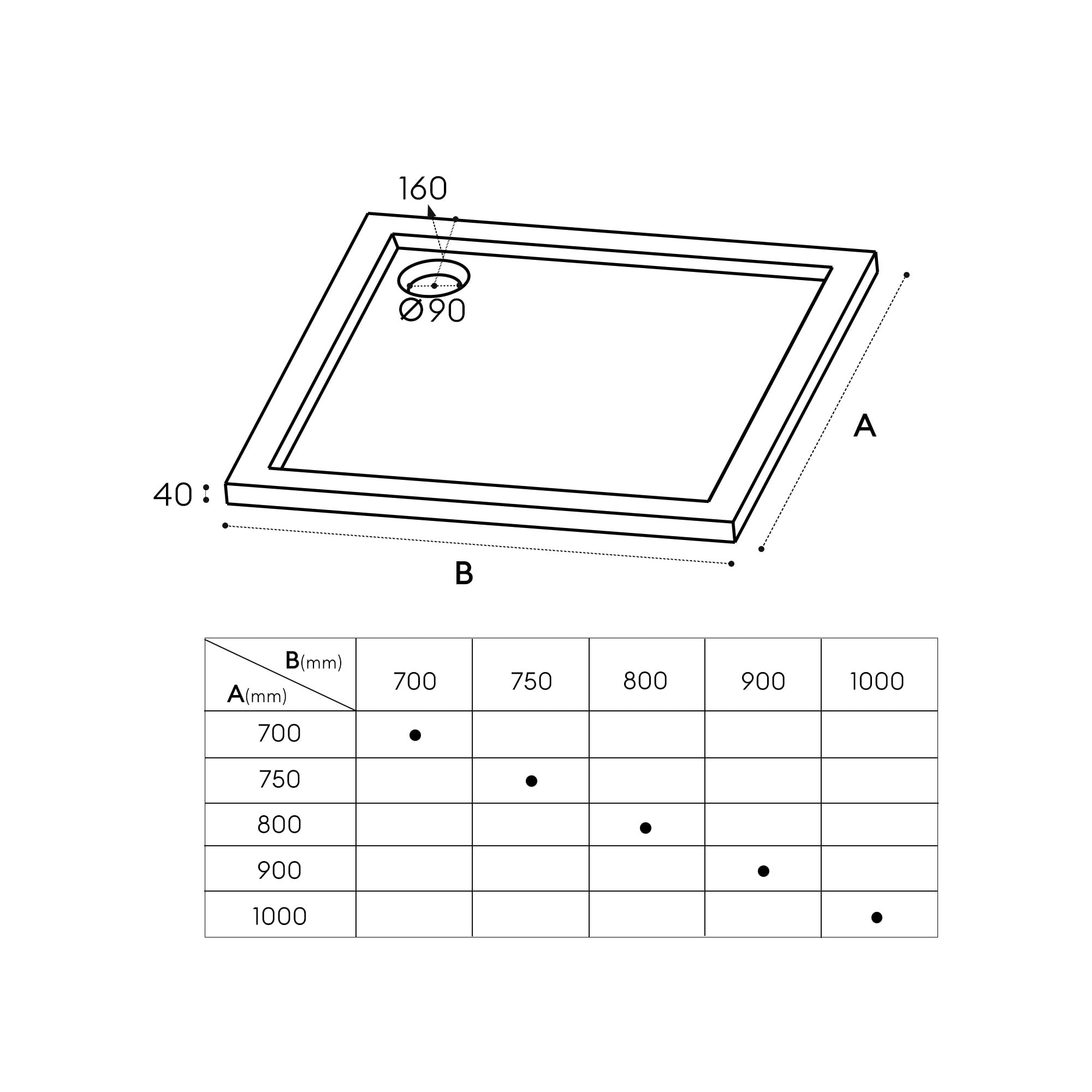 doporro Receveur de Douche Antiglisse Bac à Douche Carré Extraplat Acrylique Blanc Faro01 70x70x4cm - 7