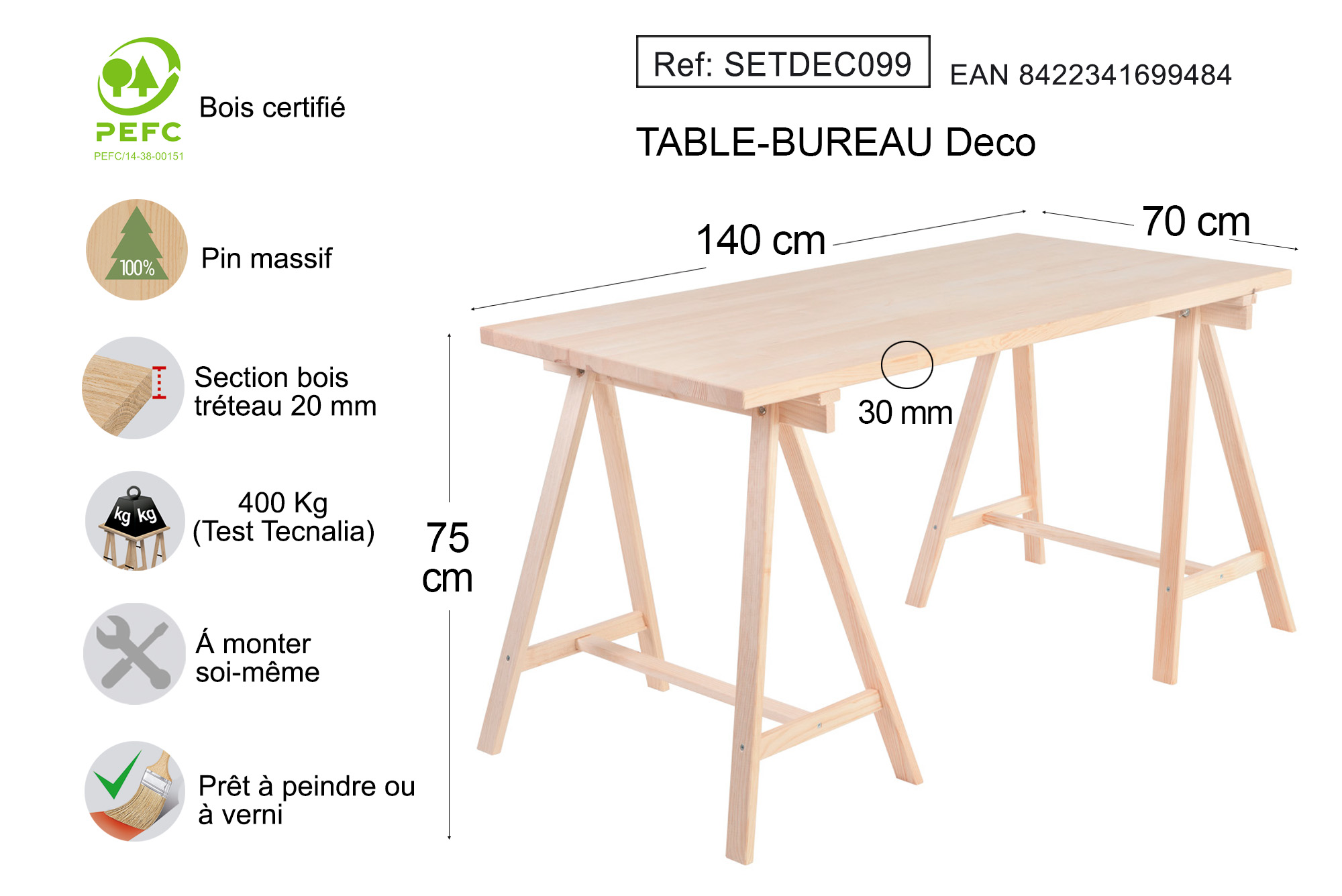 2 un REF.CAB018.99 + 1 plateau EN1470.99) - 4