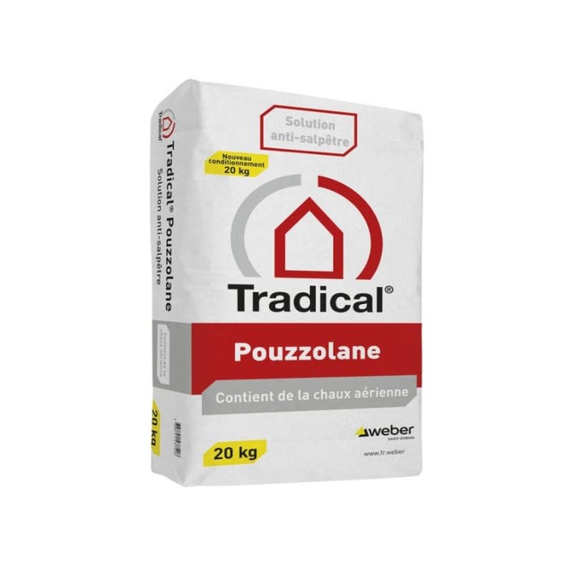 Tradical Pouzzolane - chaux pouzzolanique (sac 20 kg)