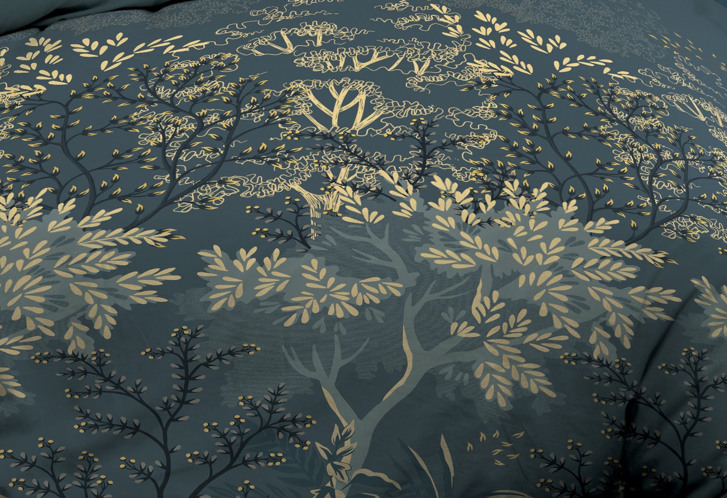 Housse de couette 220x240 + 2 taies - Pur coton 57 fils - Hevea - 2