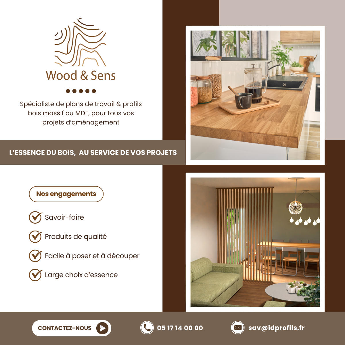 Tablette Pin Rustique bois massif, L.120 x l.30 cm, Ep.22 mm - 7