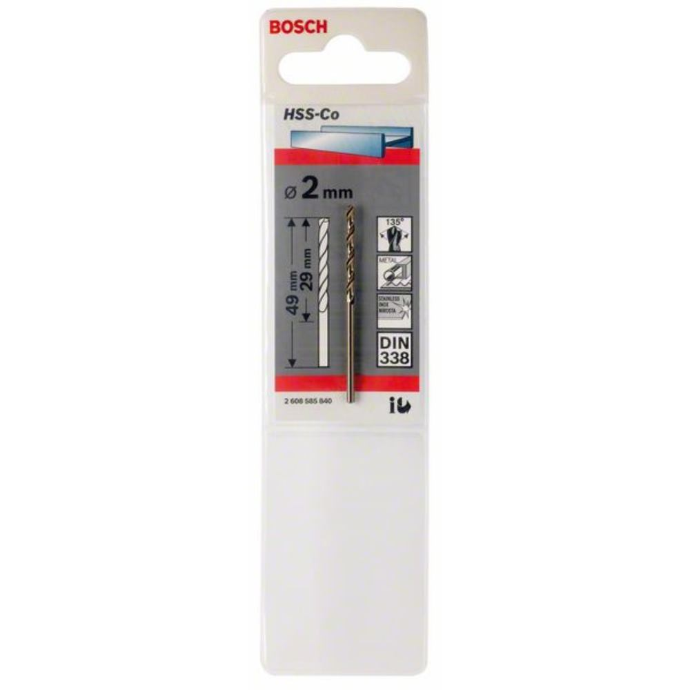 Forets à métaux rectifié BOSCH HSS-Co DIN 338 - Ø 6,5 mm - 5