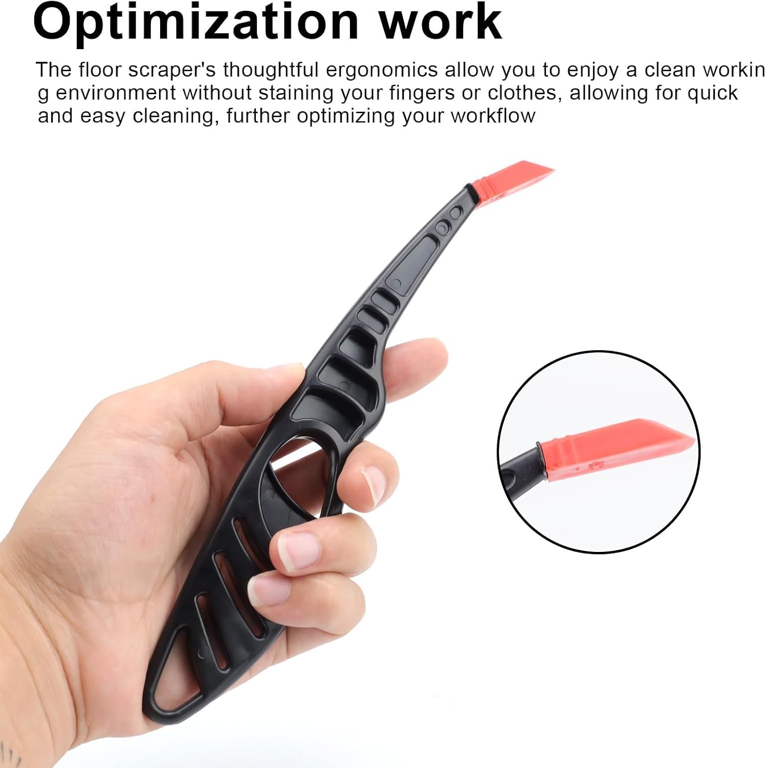 2 Pièces 9 en 1 Raclette Poignées Spatule Joint, Enlever Joint Silicone, Grattoir Colle pour Verre en Plastique, Grattoir à Colle Multifonction, Utili - 2