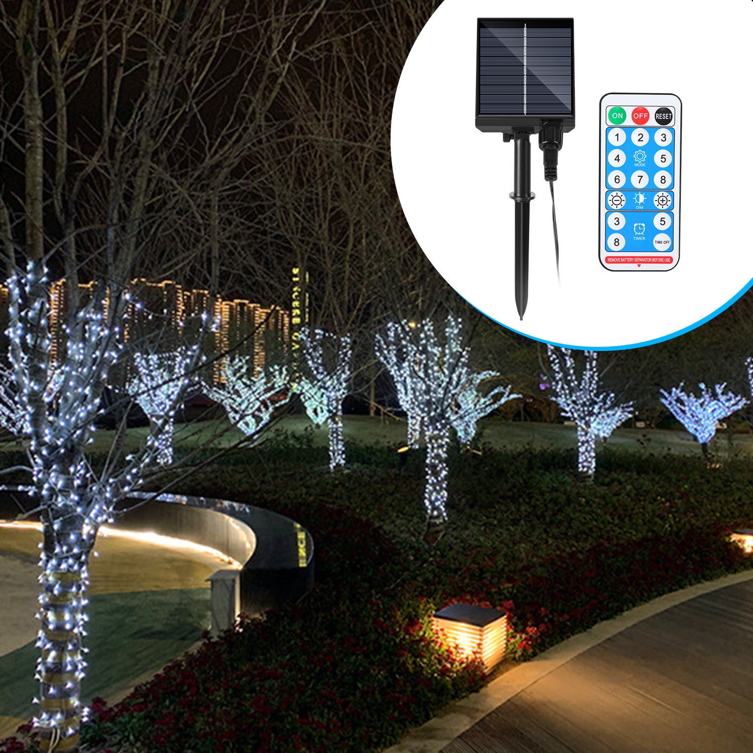 Luces De Estrellas 100 Luces LED Decoraciones Navideñas, Decora Para Casa, 33FT