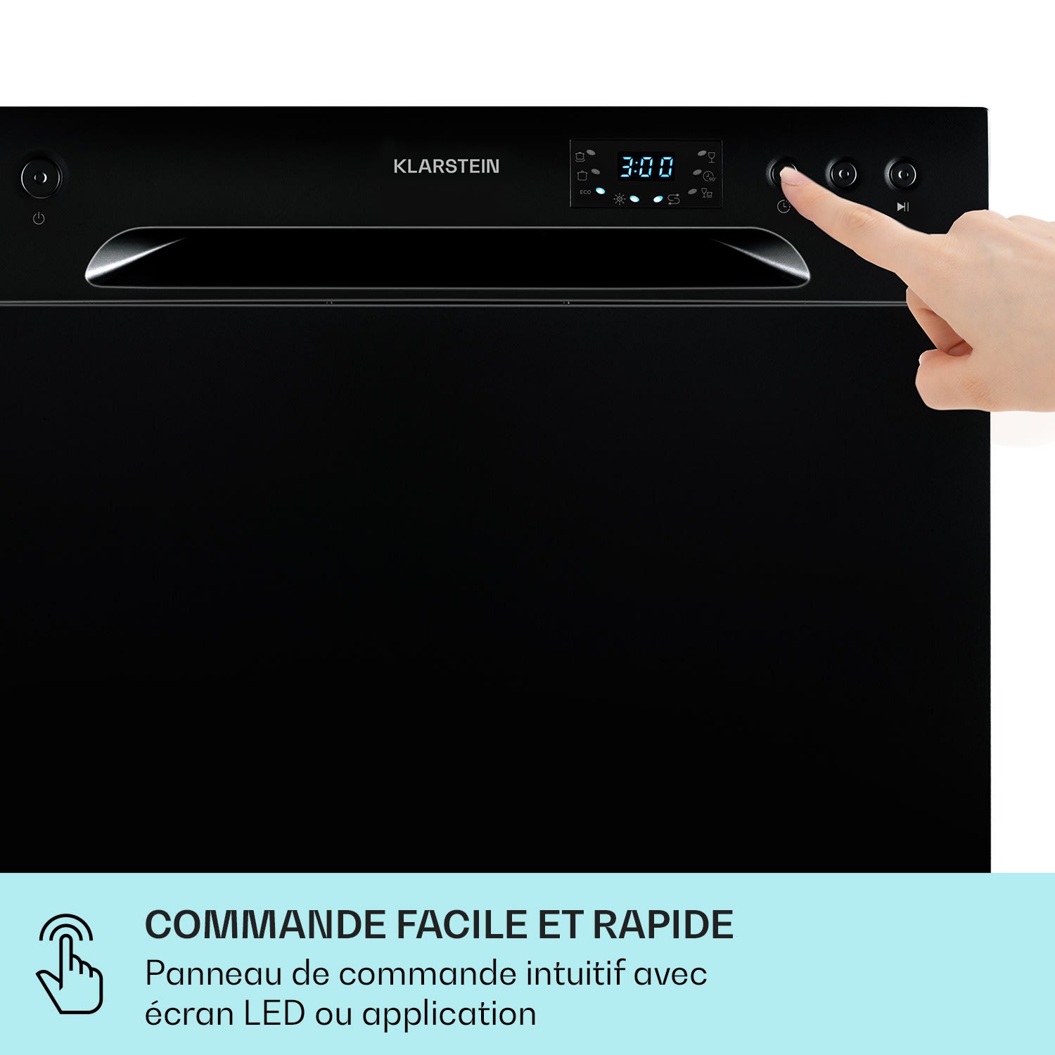 KLARSTEIN Havasia UV 6 Lave-vaisselle lumière UV en pose libre 1380 W Noir - 6
