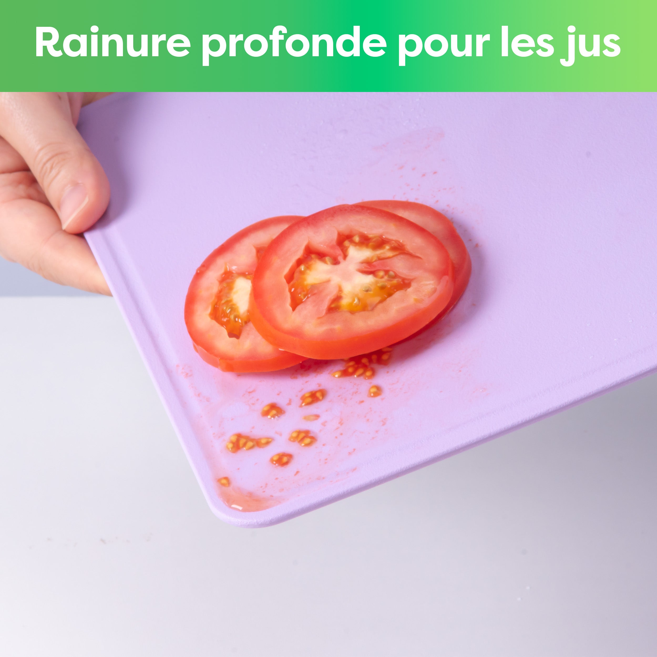 CIARRA Lot de 3 Planches à découper de cuisine en TPU Résistantes aux rayures Flexibles et Antidérapantes Multicolores CBCBSET3 - 5