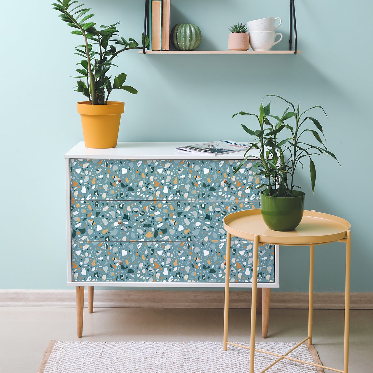 Adesivo terrazzo per mobili ferrara - Sticker adesivo - adesivi murali - 60x90cm - 4