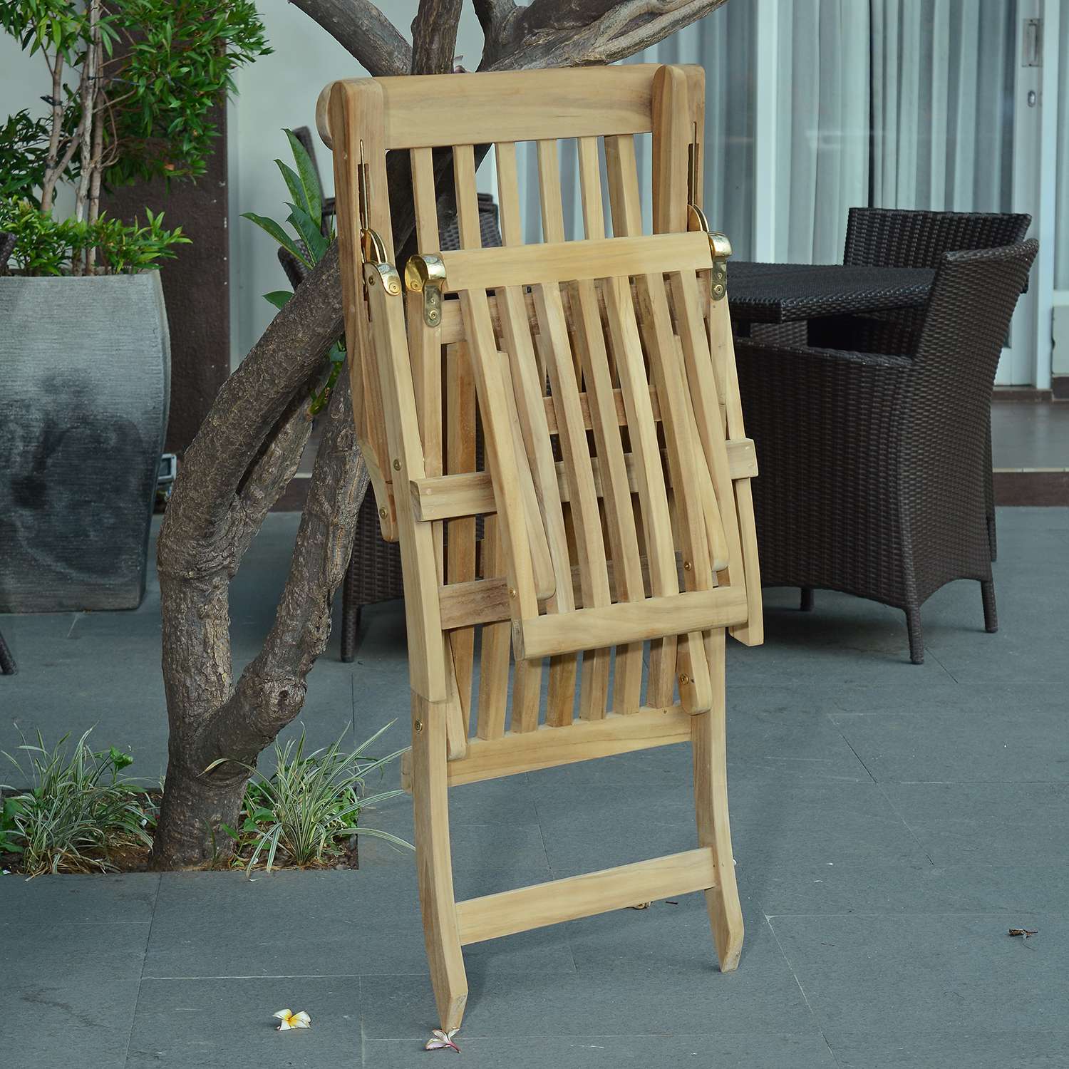 Chaise Longue en teck massif Bahia - 4
