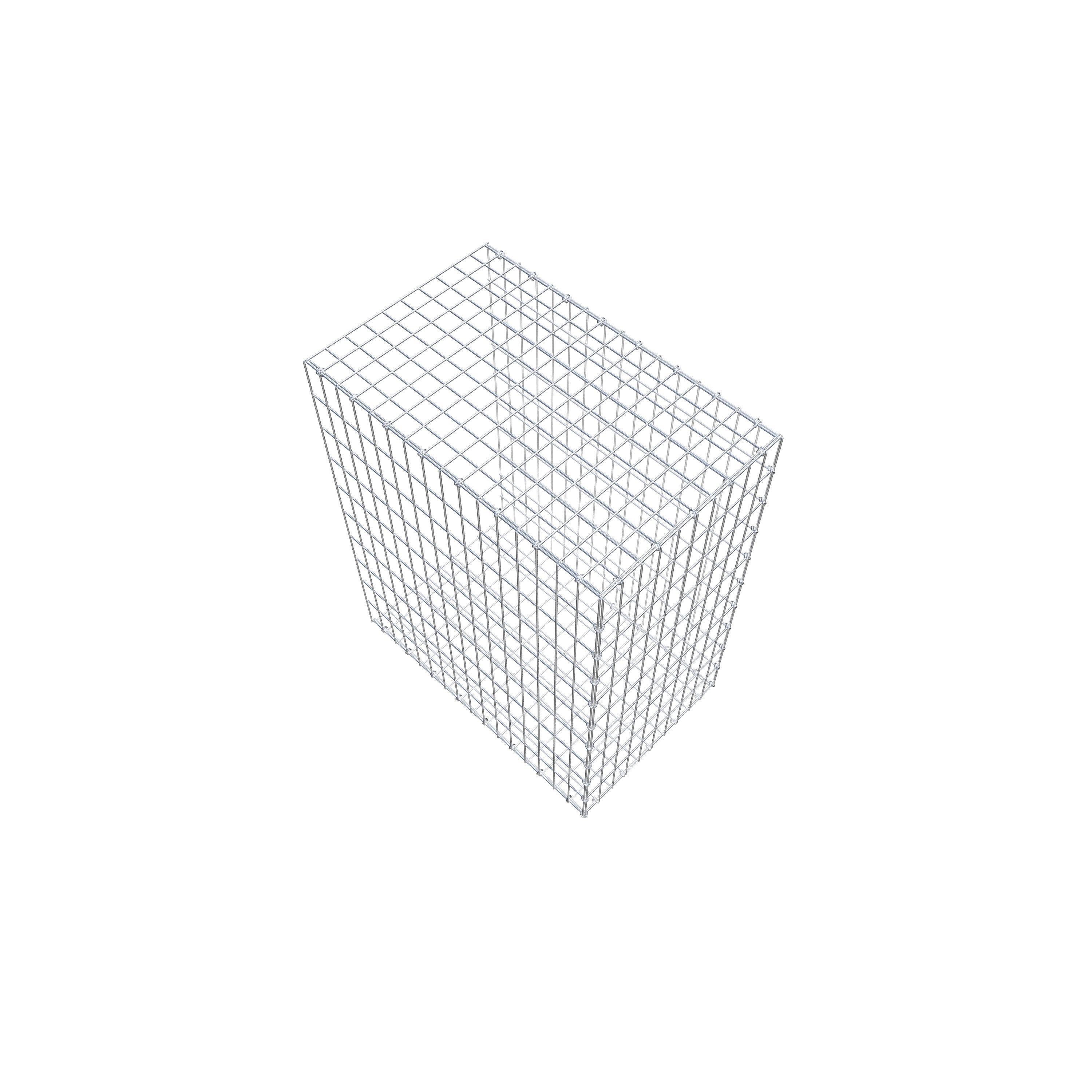 Gavión para alargar en acero galvanizado 100x80x50cm (LxAxP), malla 5 x 10cm, Anillo en C, sin rejilla frontal - 7