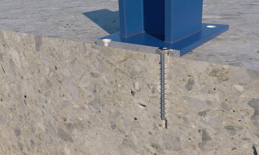 INDEX Vis a béton Tête fraisée. Recouvrement ATLANTIS C3-H. Homologué ETE Opt.1 (Ø8 x 80 25 pièces.) THA08080 - 3