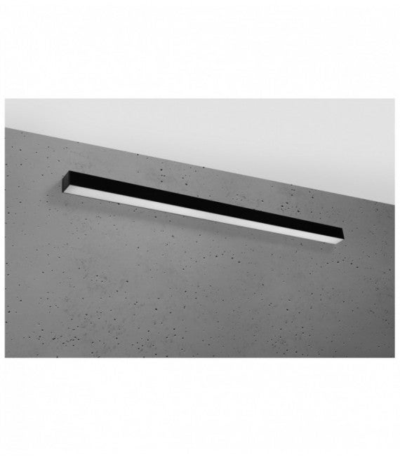 Kinkiet PINNE LED 38W Neutralna biel 5700lm czarny wym: 5x115x5,3 cm IP20 Thoro Lighting