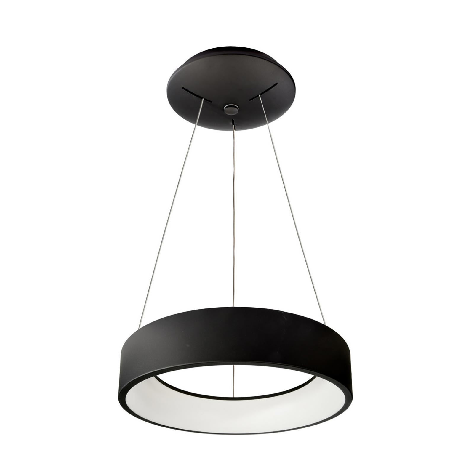 SCULPTORIS 400 lampa LED 30W CCT ściemnialna okrągła lampa wisząca nowoczesny żyrandol rozproszone światło stół kuchenny sklep 230V 40cm CZARNY