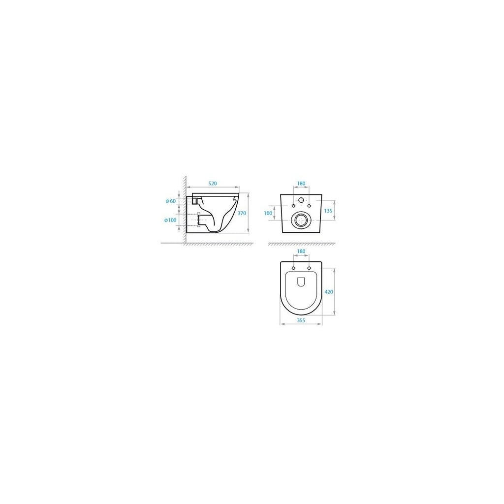 Pack Bastidor GEBERIT Duofix com Autoclismo Delta, Placa Delta 50 Preta Mate e Sanita Suspensa Round Smart 52 cm Tornado 3.0 - 8